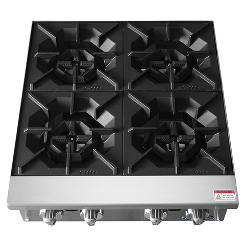 Atosa CookRite ACHP-4 - Four Burner Gas Hot Plate - 128,000 BTU