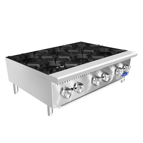 Atosa CookRite ACHP-6 - Six Burner Gas Hot Plate - 192,000 BTU
