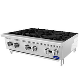 Atosa CookRite ACHP-6 - Six Burner Gas Hot Plate - 192,000 BTU