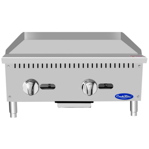 Atosa CookRite ATMG-24 - 24" Manual Gas Griddle - 60,000 BTU