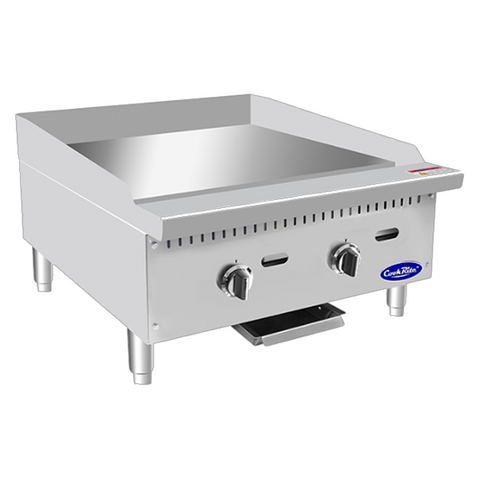 Atosa CookRite ATTG-24 - 24" Thermostatic Gas Griddle - 50,000 BTU