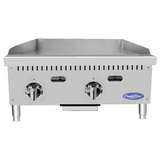Atosa CookRite ATTG-24 - 24" Thermostatic Gas Griddle - 50,000 BTU