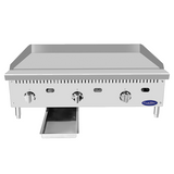 Atosa CookRite ATTG-36 - 36" Thermostatic Gas Griddle - 75,000 BTU