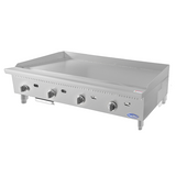 Atosa CookRite ATTG-48 - 48" Thermostatic Gas Griddle - 100,000 BTU