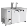 Atosa MKC58GR - 57.8" Two Door Bar Cooler with Two Beer Dispenser - 2 Half Barrels