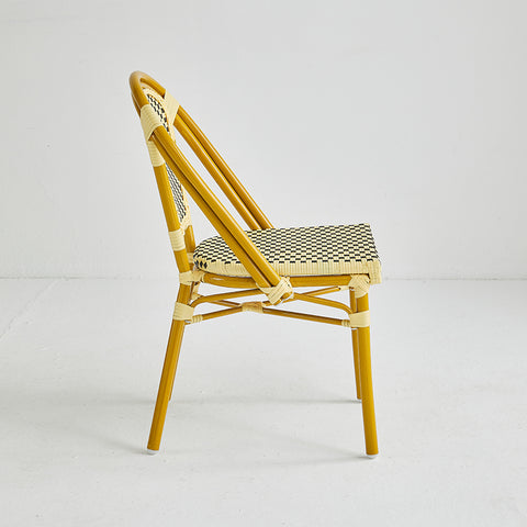 Direct Chairs BB-140-GOL-YEL-BLA - Restaurant patio chairs