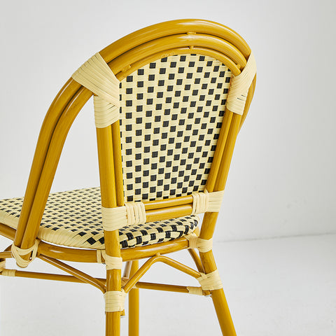 Direct Chairs BB-140-GOL-YEL-BLA - Restaurant patio chairs