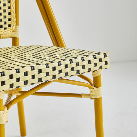 Direct Chairs BB-140-GOL-YEL-BLA - Restaurant patio chairs