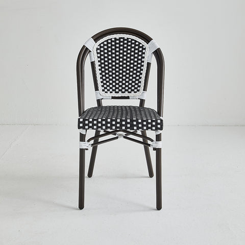 Direct Chairs BB-141-BRO-BLA-WHI - Restaurant patio chairs