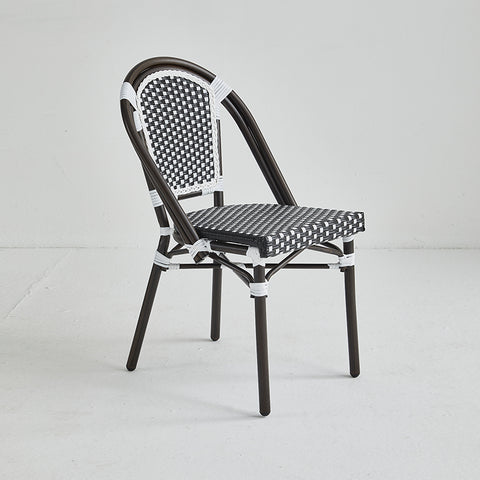 Direct Chairs BB-141-BRO-BLA-WHI - Restaurant patio chairs
