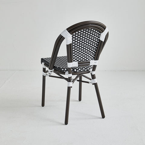 Direct Chairs BB-141-BRO-BLA-WHI - Restaurant patio chairs