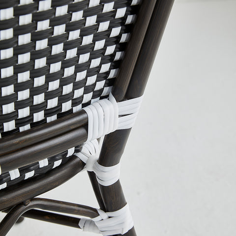 Direct Chairs BB-141-BRO-BLA-WHI - Restaurant patio chairs