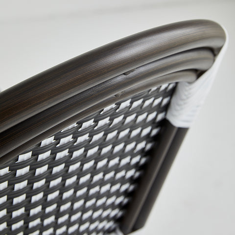 Direct Chairs BB-141-BRO-BLA-WHI - Restaurant patio chairs