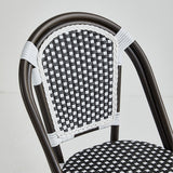 Direct Chairs BB-141-BRO-BLA-WHI - Restaurant patio chairs
