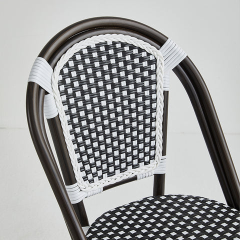 Direct Chairs BB-141-BRO-BLA-WHI - Restaurant patio chairs