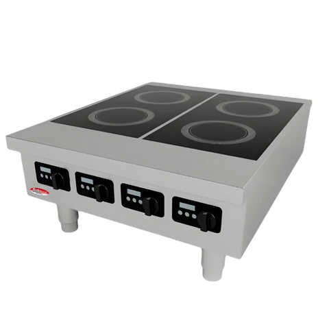 BakeMax BMPLS7IND020 Countertop 4 Burner Electric Induction Cooker