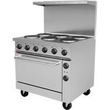 BakeMax BMPLS7KE031 Commercial Floor Model 36” 6 Burner Electric Range