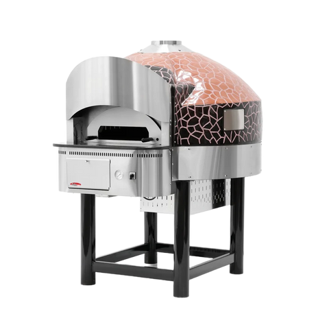 BakeMax BMSPO04 - Commercial Floor Model Gas Rotating Pizza Oven
