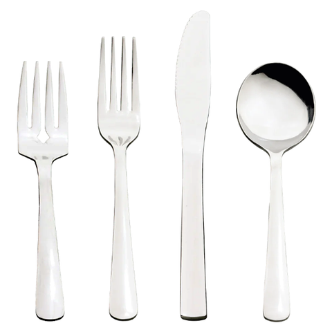 Browne WIN2 - 2mm Stainless Steel Restaurant Flatware - Box of 24