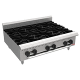 BakeMax BAFA6M-36 - Six Burner Gas Hot Plate - 150,000 BTU