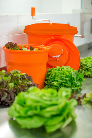 Dynamic E001 - Manual Salad Spinner / Dryer - 10 Litre Capacity