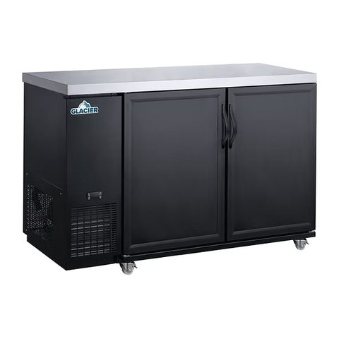 Glacier GBB-61 - 56.9" Bar Cooler with Two Swinging Solid Doors