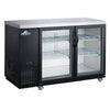 Glacier GBB-61G - 56.9" Bar Cooler with Two Swinging Glass Doors