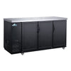Glacier GBB-73 - 70.4" Bar Cooler with Three Swinging Solid Doors