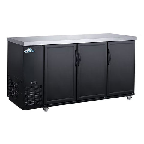 Glacier GBB-73 - 70.4" Bar Cooler with Three Swinging Solid Doors