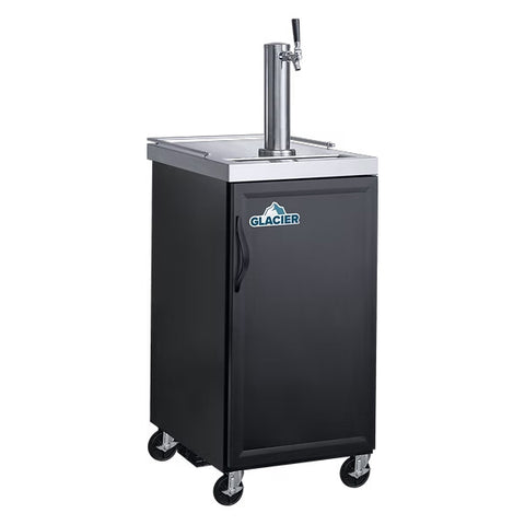 Glacier GDD-1 - 23.5" Bar Cooler with One Swinging Solid Door and One Beer Dispenser