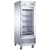 Glacier GF-1G - 27.5" Single Glass Door Display Freezer