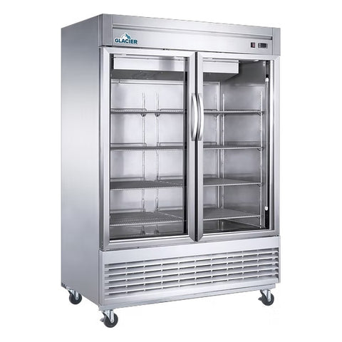Glacier GF-2G - 55.2" Double Glass Door Display Freezer