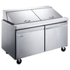 Glacier GMT-60-24 - 60.2" Mega Top Refrigerated Prep Table with Two Doors