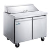 Glacier GST-48-12 - 48.25" Refrigerated Prep Table with Two Doors