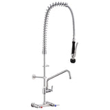 iBeeCool IBC-BW-AW812 - Wall-Mounted Pre-Rinse Assembly with Hose & 12" Faucet