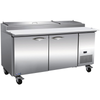 Ikon IPP71 - 70.8" Refrigerated Pizza Prep Table with Two Doors