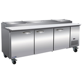 Ikon IPP94 - 94.2" Refrigerated Pizza Prep Table with Three Doors