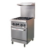 Ikon IR-4-24 - 24" Commercial Gas Range with 4 Open Burners