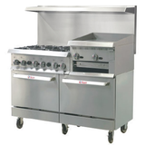 Ikon IR-60 - 60" Commercial Gas Range with 2 Ovens