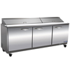 Ikon ISP72 - 71.7" Refrigerated Prep Table with Three Doors