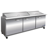 Ikon ISP72M - 71.7" Mega Top Refrigerated Prep Table with Three Doors