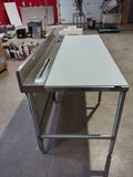 Used - Stainless Steel Top and Legs Work Table with Sani-Kleen Cut Table Top with Adjustable Bullet Feet