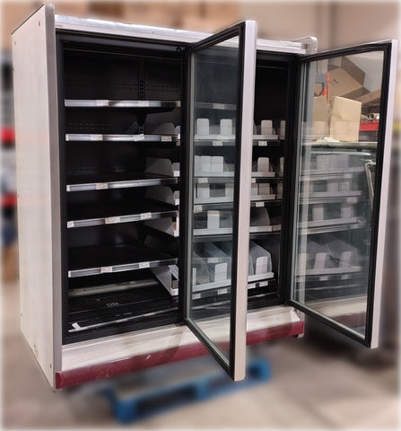 FULLY SERVICED Arneg BR1562 - BREMA 2-door GC Commercial Merchandiser Glass Door Display REMOTE REFRIGERATION SYSTEM NOT INCLUDED