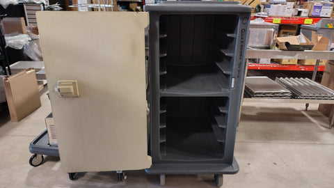 Cambro 28" 58.1" 36.5" Tray Insulated Meal Delivery Cart, Gray