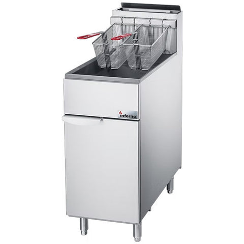 Inferno IF-50 - 50 lb. Gas Floor Fryer - 120,000 BTU