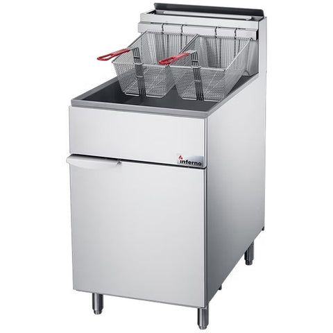 Inferno IF-70 - 70 lb. Gas Floor Fryer - 150,000 BTU