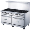 Inferno IR60-10B - 60" Commercial Gas Range with 10 Open Burners