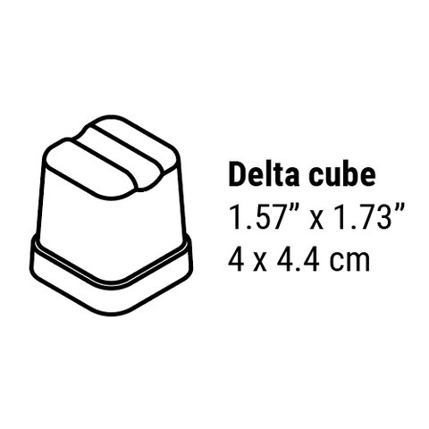 ITV Delta NG 80A - 16" Air Cooled Undercounter Gourmet Ice Machine - 77 lb Production, 33 lb Storage