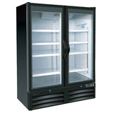 Kool-It KGF-52 - 54" Double Swinging Glass Door Display Freezer - 49.3 Cu. Ft.
