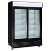Kool-It KGM-50 - 52" Double Swinging Glass Door Display Cooler - 43.8 Cu. Ft.
